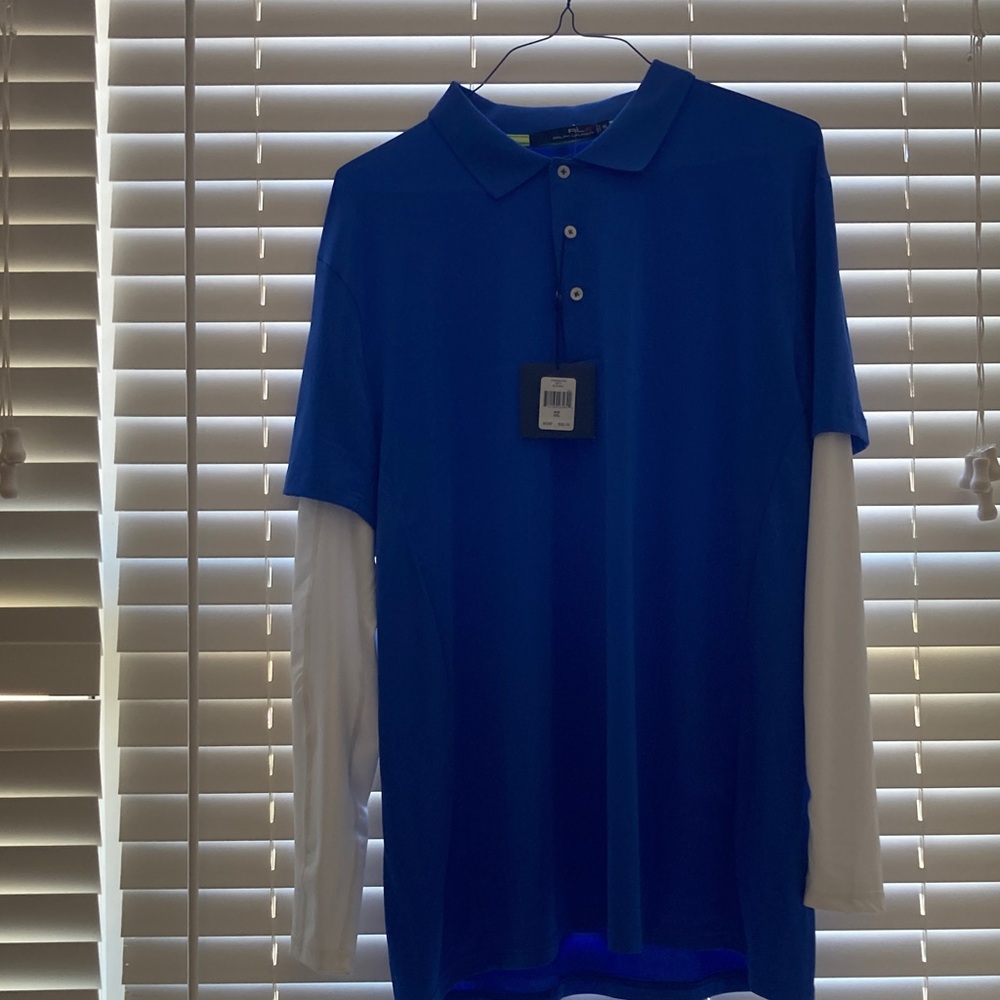 RLX Ralph Lauren Vibrant Blue Polo Shirt